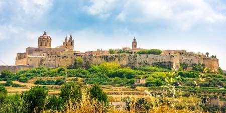 Mdina Fortifications from Attard