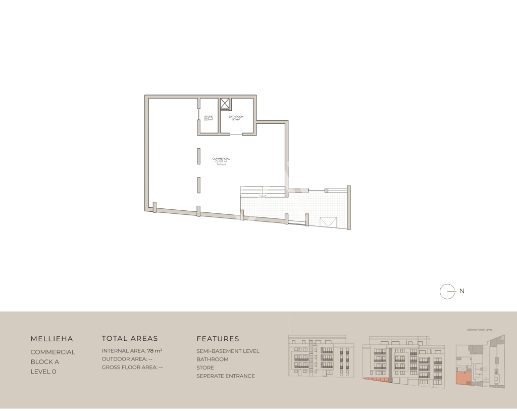 Offices Class 4A in Mellieha | Northern
